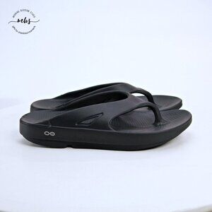 OOFOS OOriginal Unisex Recovery Thong Flip Flop Black Men 10 Women 12